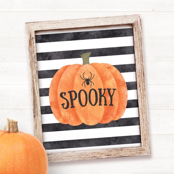 Halloween Sign PRINTABLE Halloween Decor Printable Halloween - Etsy