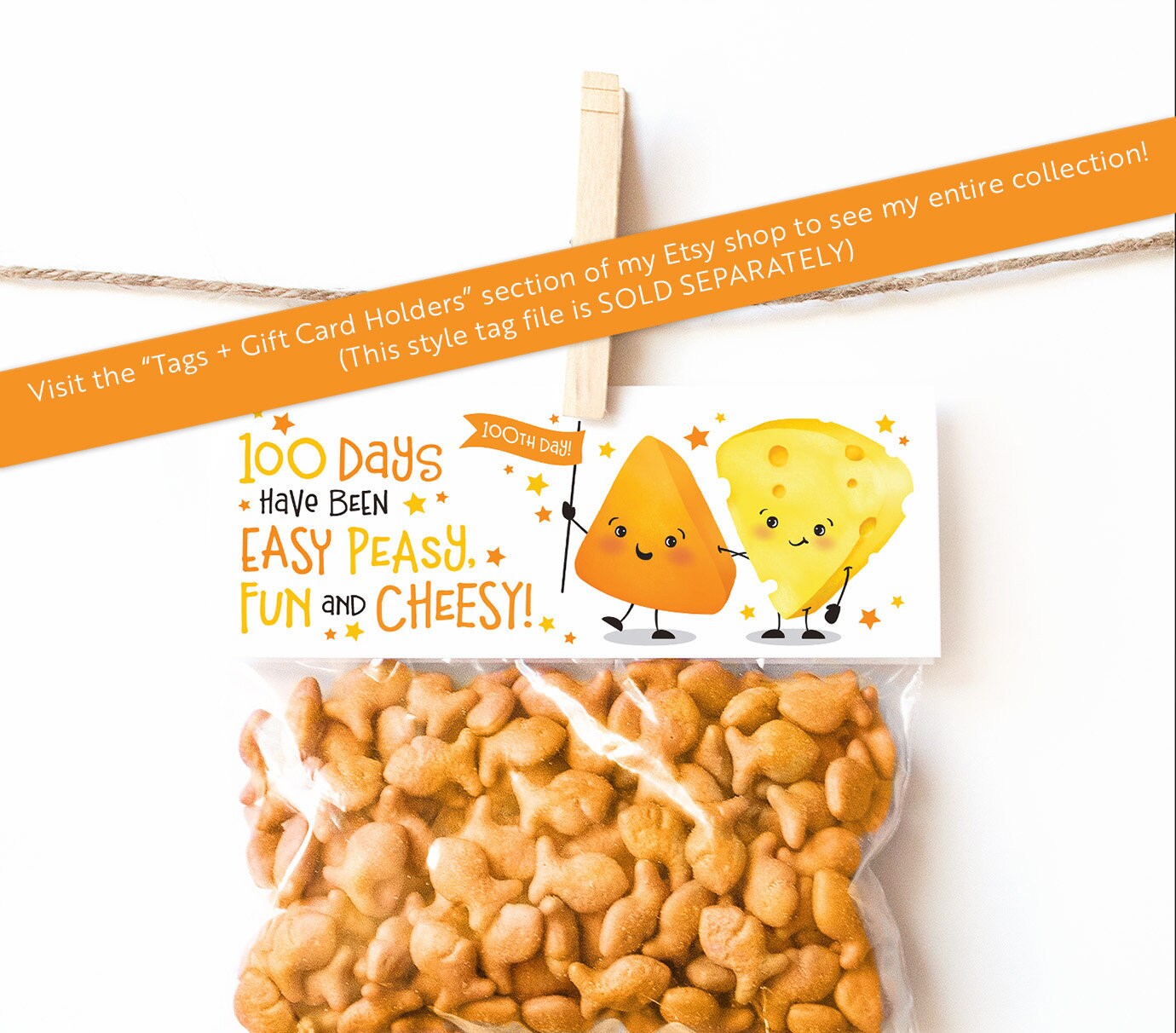 Printable 100 Days of School Tags 100th Day Printable Teddy Bear ...
