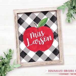 PRINTABLE Teacher Gifts Personalized, Back to School Printable ...