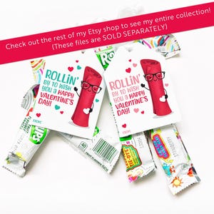 Classroom Valentines FROM TEACHER for Student Printable Valentine Tags ...