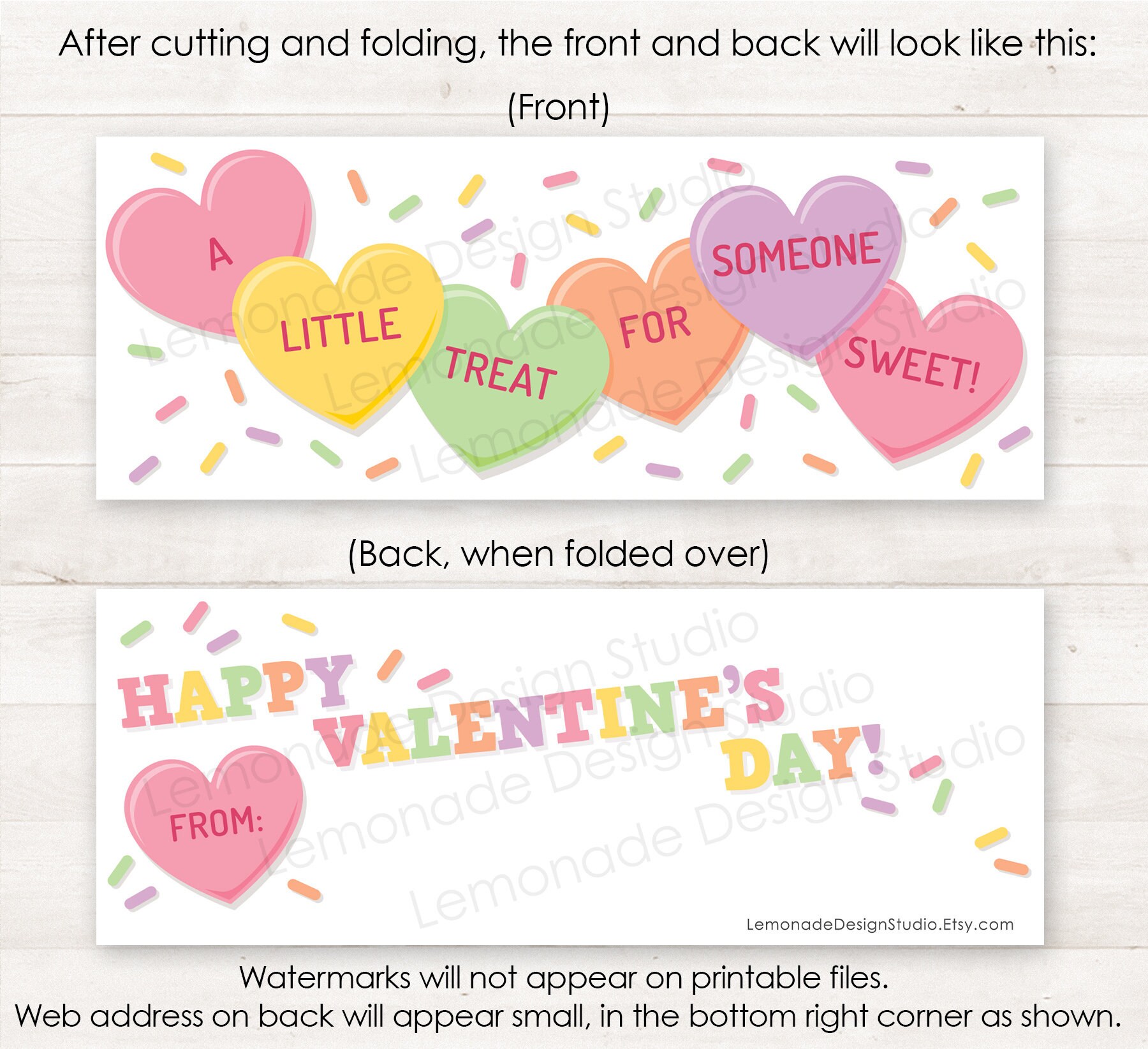 PRINTABLE Valentines for Kids Printable Valentine Treat Bag | Etsy