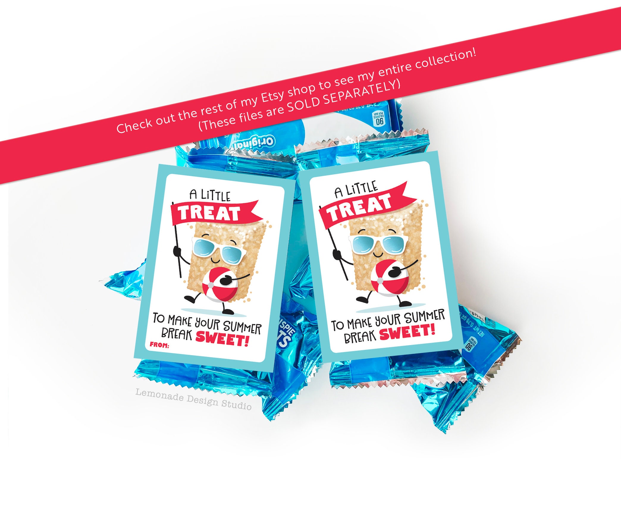Last Day of School Printable Treat Tag Crispy Rice Treats Classroom ...