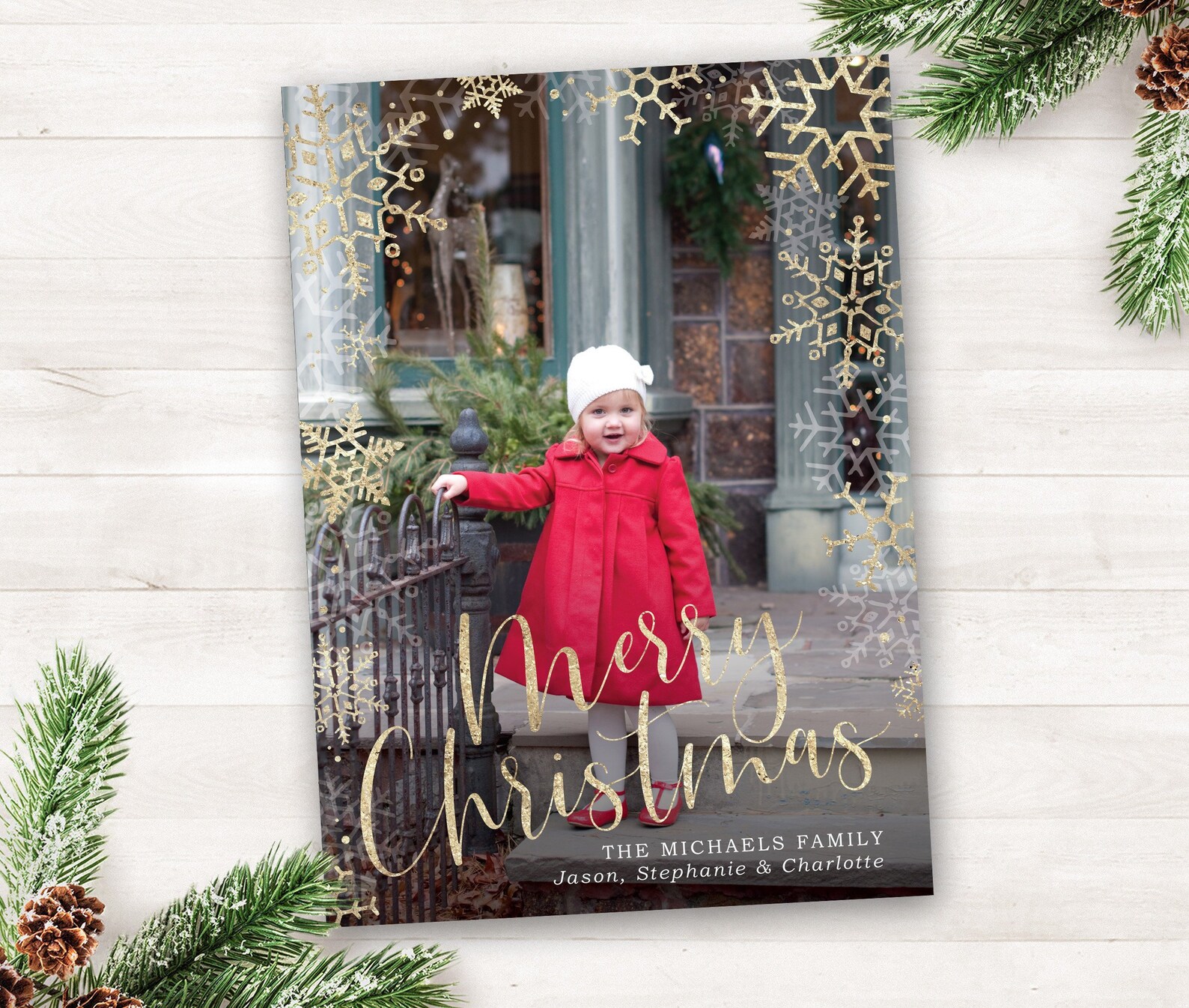 Printable Christmas Cards with Photo Holiday Card Printable | Etsy