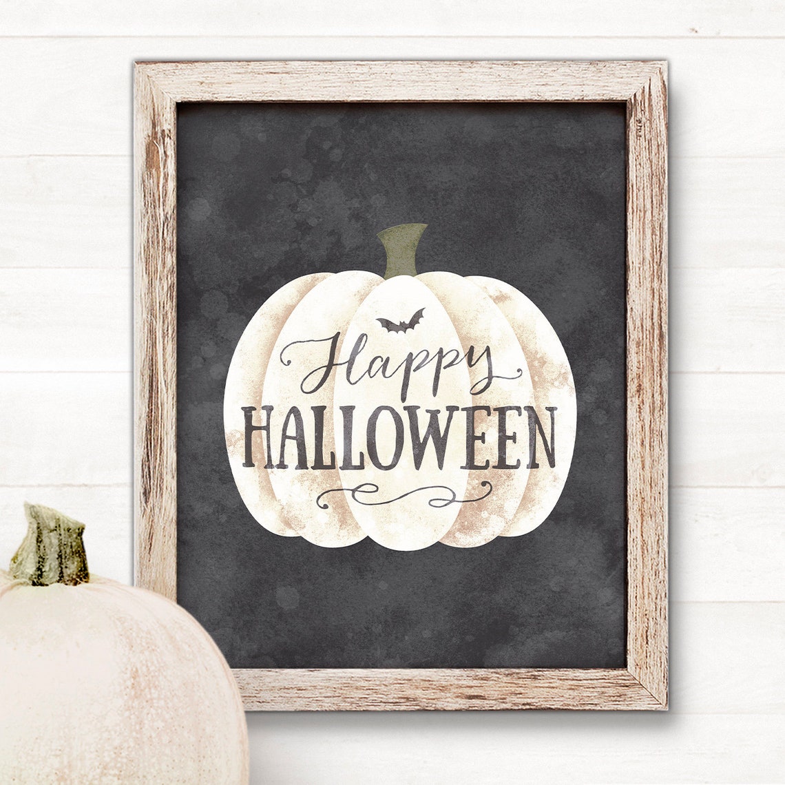 PRINTABLE Halloween Sign Farmhouse Happy Halloween Sign | Etsy