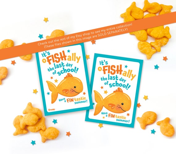 Printable Team Snack Tag Game Day Treat Tag Goldfish Tags Soccer Baseball Little League Fish Crackers Snack Good Luck Gift Day Goldfish Ball Etsy