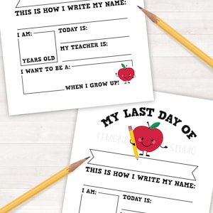 PRINTABLE Last Day of School Sign Instant Download Printable Back to ...
