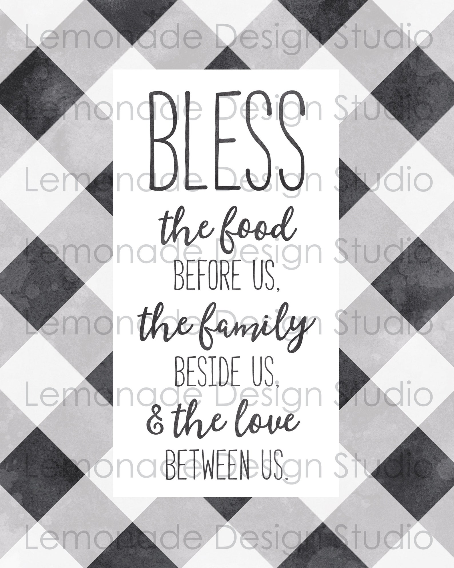 PRINTABLE Kitchen Decor Bless the Food Before Us Sign - Etsy