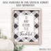PRINTABLE Thankful Buffalo Check Sign Printable Farmhouse Decor White ...