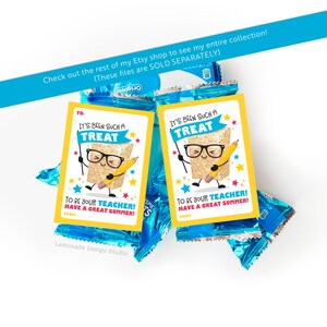 Last Day of School Printable Tag Juice Pouch Label Classroom Treat Tag ...