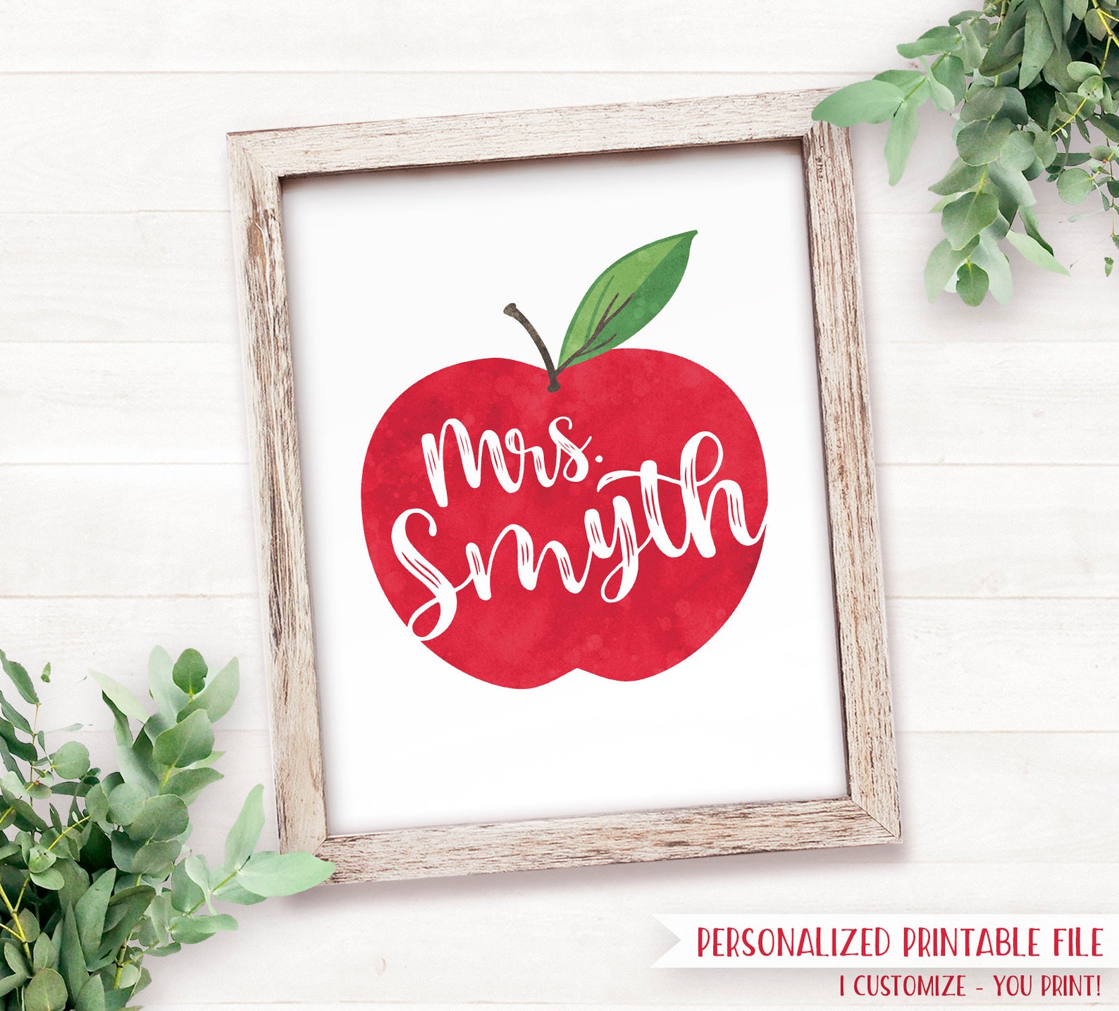 PRINTABLE Teacher Gifts Personalized Back to School Printable - Etsy
