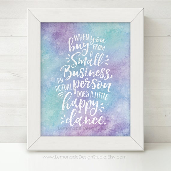 Printable Office Art, Small Business Sign, Girl Boss Art, Happy Dance Quote Printable Art Prints ...