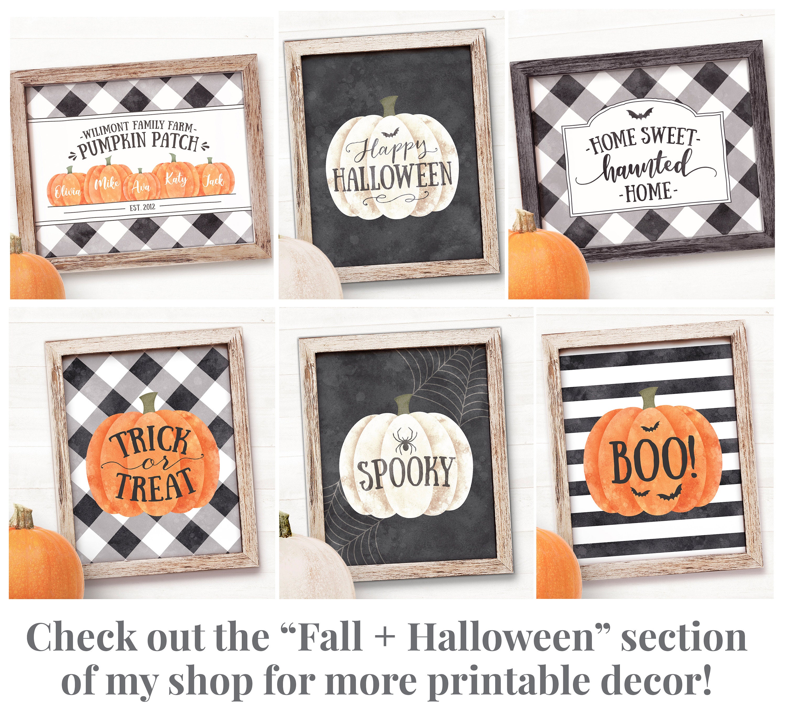 Farmhouse Halloween Decor PRINTABLE Farmhouse Halloween Sign | Etsy