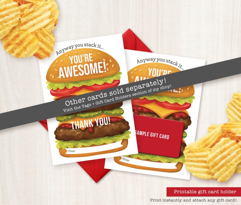 PRINTABLE Gift Card Holder Restaurant - Il 794xN.3840900045 J0wy 