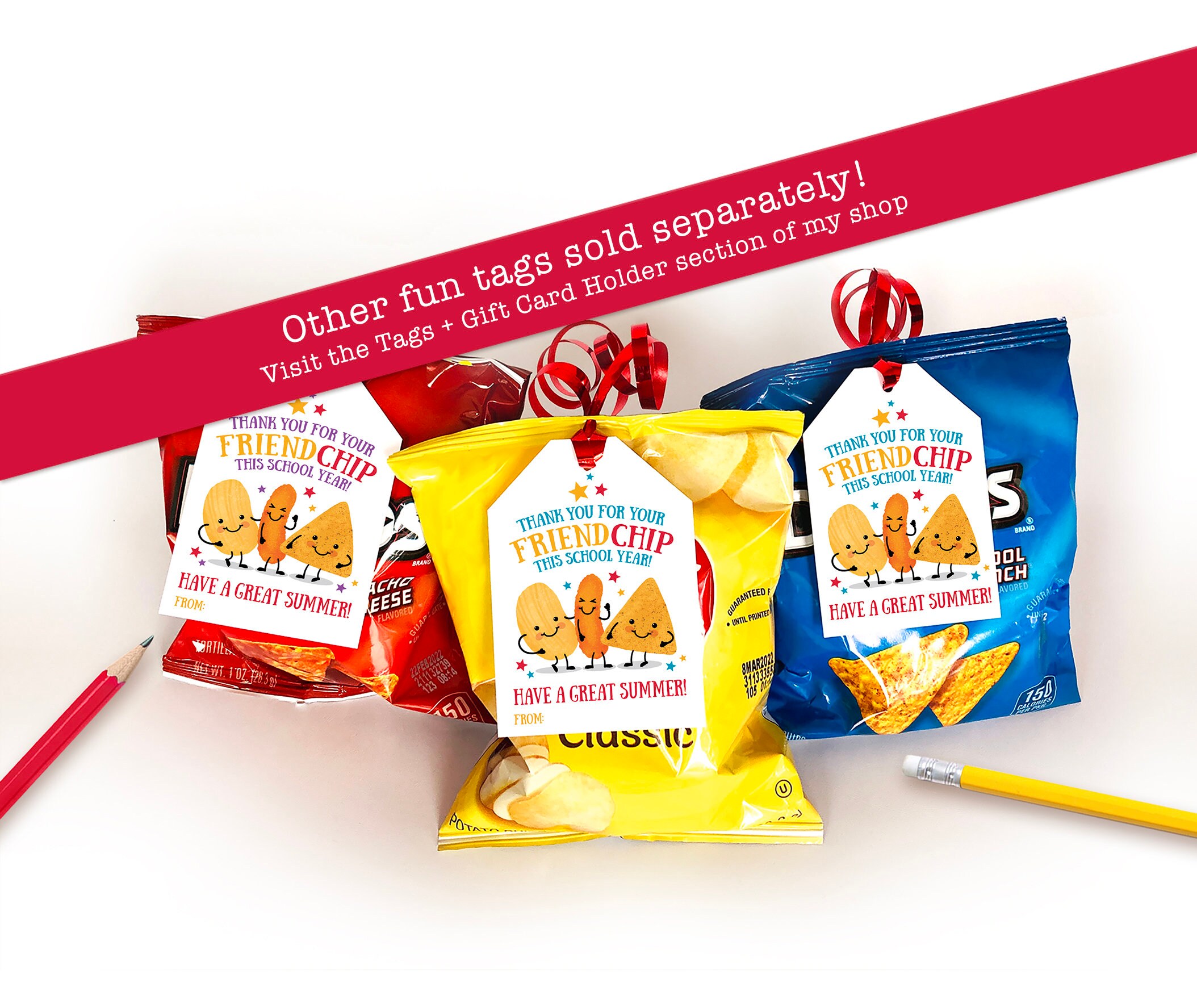 Printable Last Day of School Tag Classroom Snack Friend Tags Tag End of ...