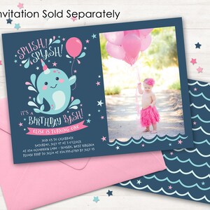 PRINTABLE Narwhal Party FAVOR TAGS, Narwhal Party Printables Narwhal ...