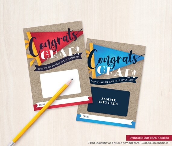 PRINTABLE Graduation Gift Card Holder Graduation Card Congrats Grad Party High School Grad Party College University Ceremony Congratulations Il_570xn