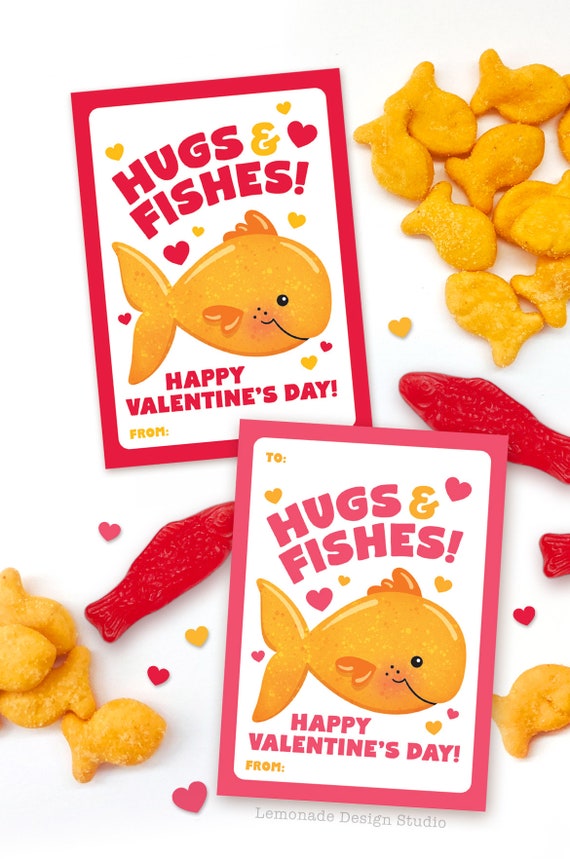 Fisherman Kids Valentine, Kids Classroom Valentine, Valentine's