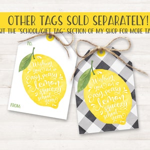 Back to School Teacher Gifts Printable Happy First Day of School Gift Tag, Student Gift Tags, Classroom Gifts Classmates Apple Buffalo Plaid image 8