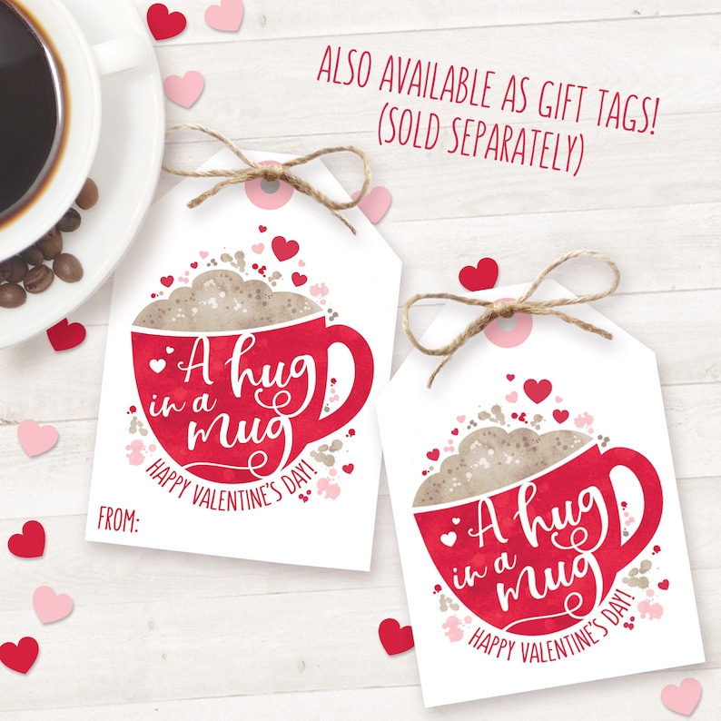 Teacher Valentine Gifts PRINTABLE Valentine Coffee Gift Card - Etsy