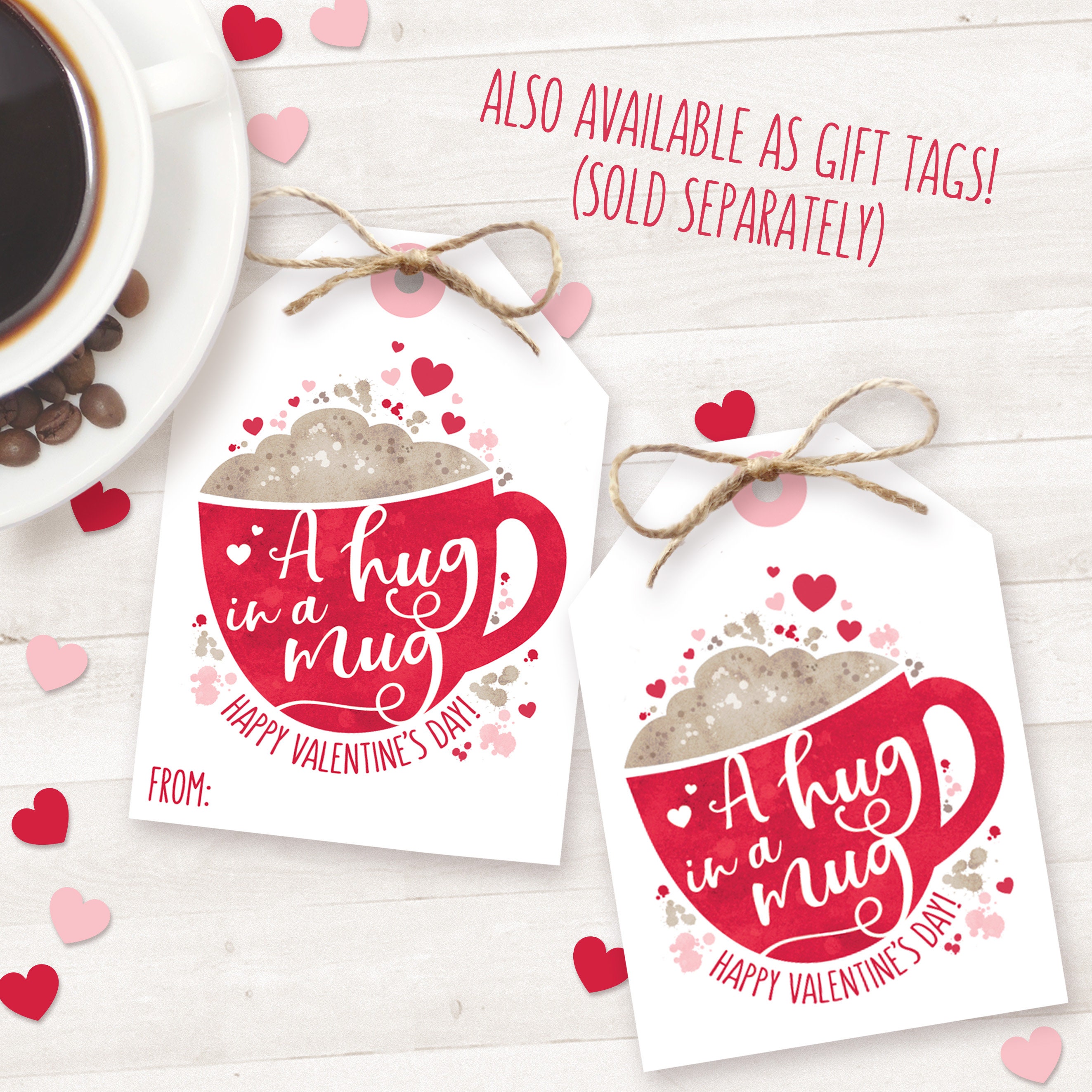 Teacher Valentine Gifts PRINTABLE Valentine Coffee Gift Card - Etsy