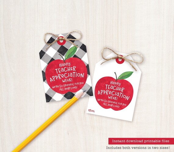 Teacher Appreciation Week Gift Tag PRINTABLE Teacher Thank You Card teacher-appreciation-week-gift-tag-printable-teacher-thank-you-card