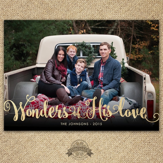 Wonders Of His Love Christmas Card 
