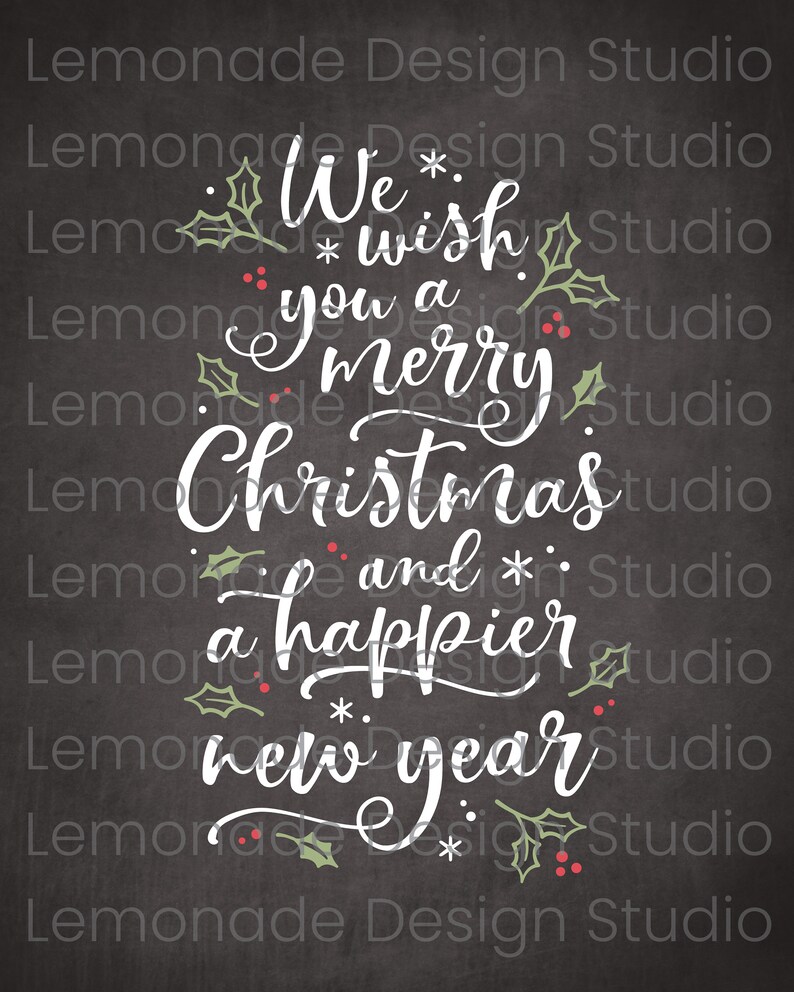 Printable Christmas Chalkboard Sign Holiday Decor Holiday - Etsy