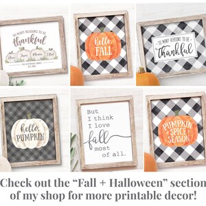 Fall Decor Printable Wall Art Personalized Family Pumpkin Patch Sign Fall Sign Autumn Decor Autumn Sign Fall Farmhouse Decor Grey Stripe image 7