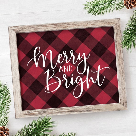Buffalo Plaid Xmas Decor PRINTABLE Xmas Signs and symptoms Merry and Vivid Signal Farmhouse Xmas Purple Trip Decor Indication Farmhouse Indication 8x10 graphic regarding Printable Christmas Signs called Buffalo Plaid Xmas Decor PRINTABLE Xmas Symptoms Merry and Brilliant Signal Farmhouse Xmas Crimson Getaway Decor Signal Farmhouse Indication 8x10
