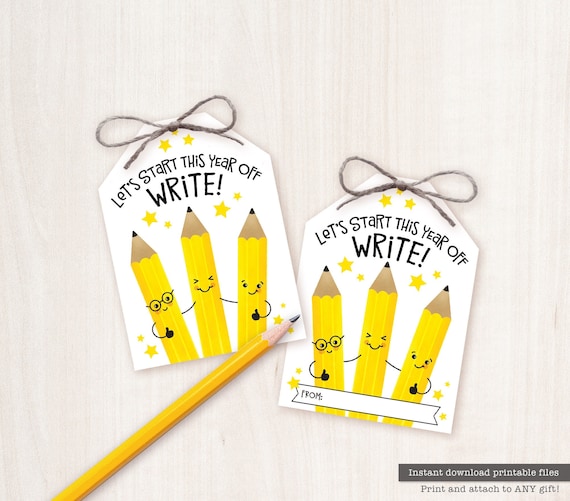 Back to School Printable Gift Tags for Classroom First Day of School Supplies Pencil Tag Teacher Gift For Students Eraser Staff Welcome Back Il_570xn