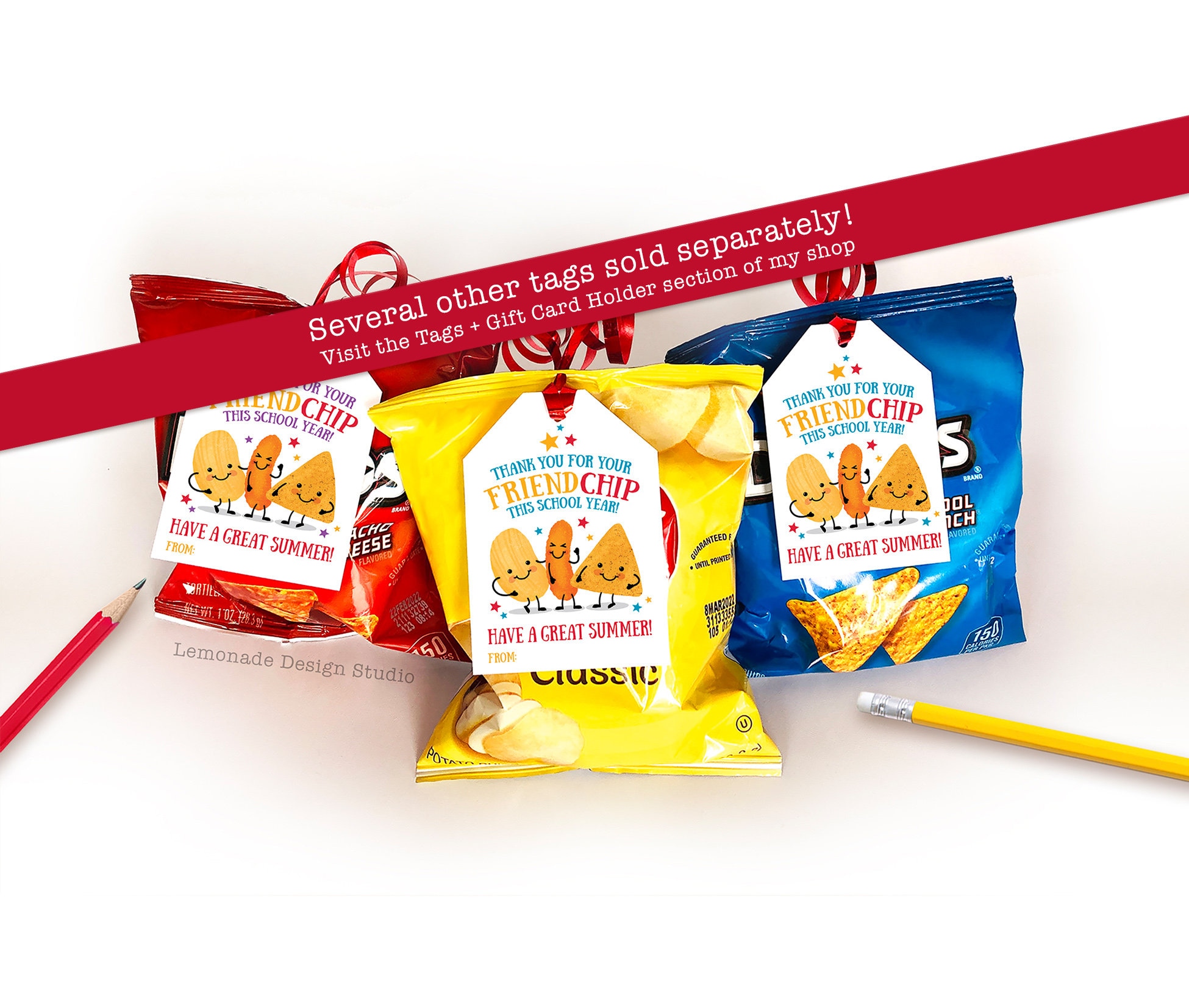 Printable Last Day of School Snack Tag Classroom Treat Tag Chip Hooray ...