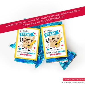 Printable National Library Week Treat Tag Reading Month Rice Crispy ...