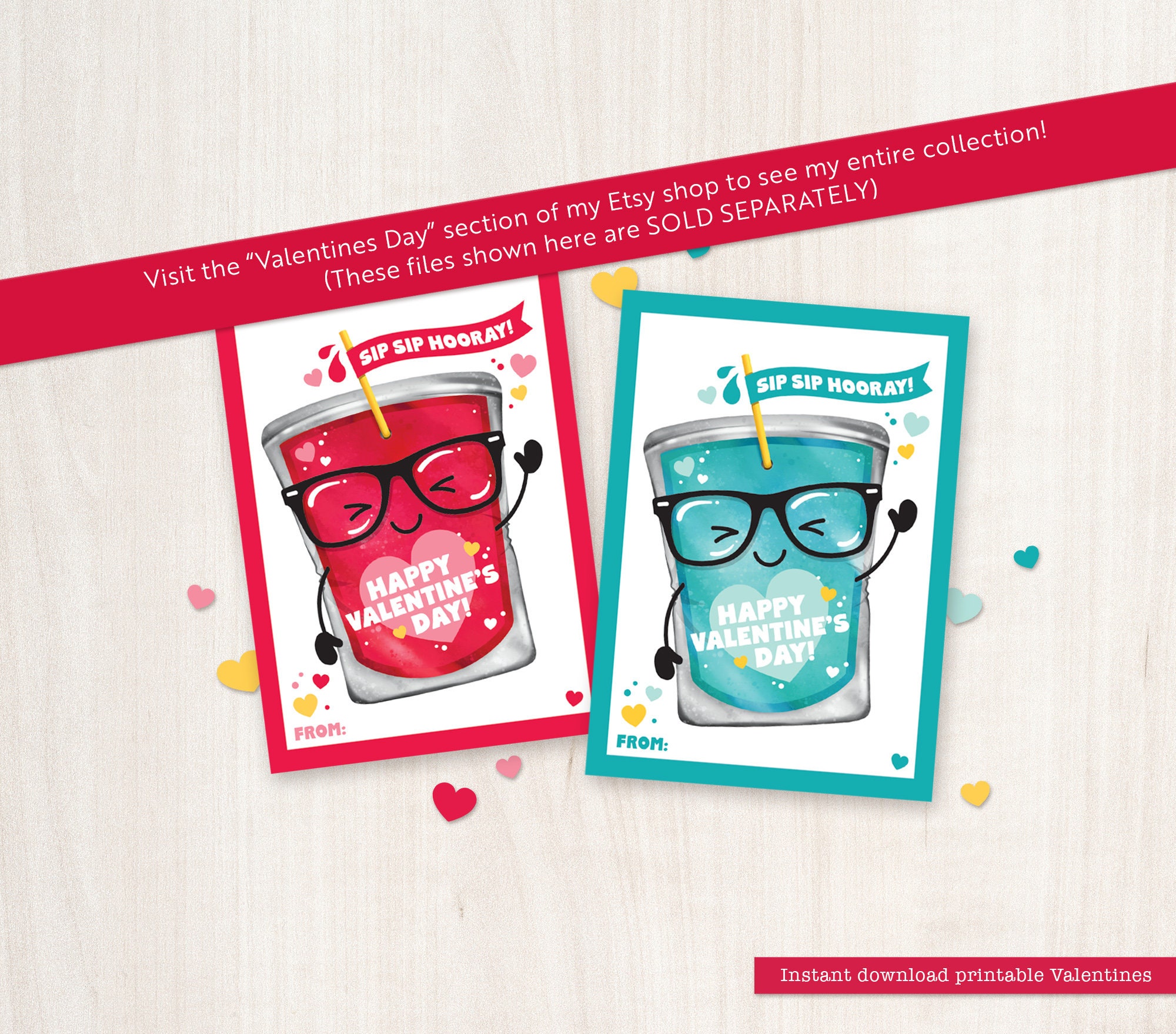 Crispy Rice Treats Valentine Tags Printable Kids Classroom Valentines ...