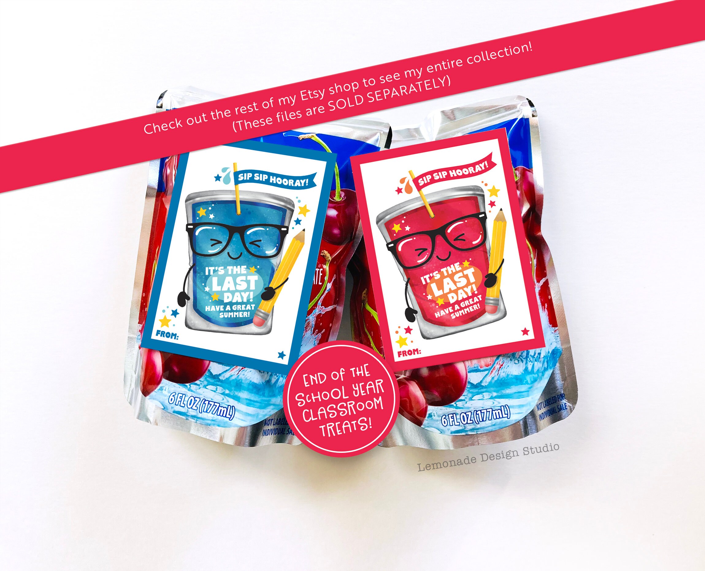 Last Day of School Printable Tag Classroom Treat Tag Friend Chip Bag ...