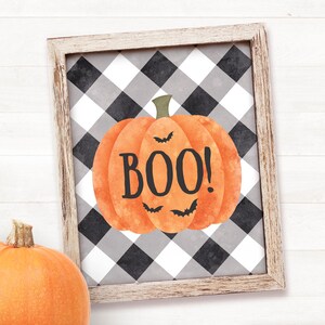 PRINTABLE Halloween Decor Boo Halloween Sign Printable - Etsy