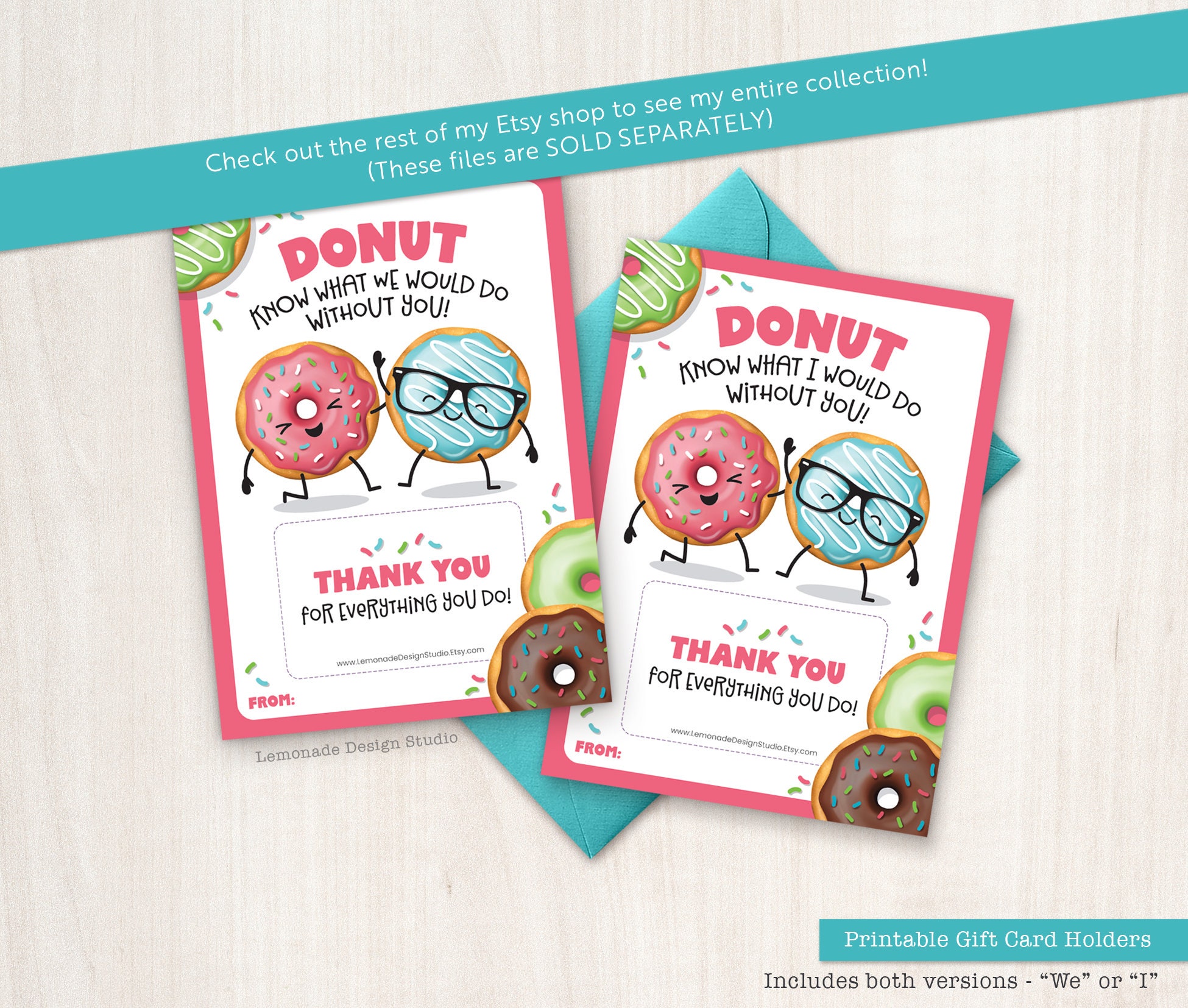 End of Year Teacher Gift Card Holder Teacher Appreciation Tag PRINTABLE ...