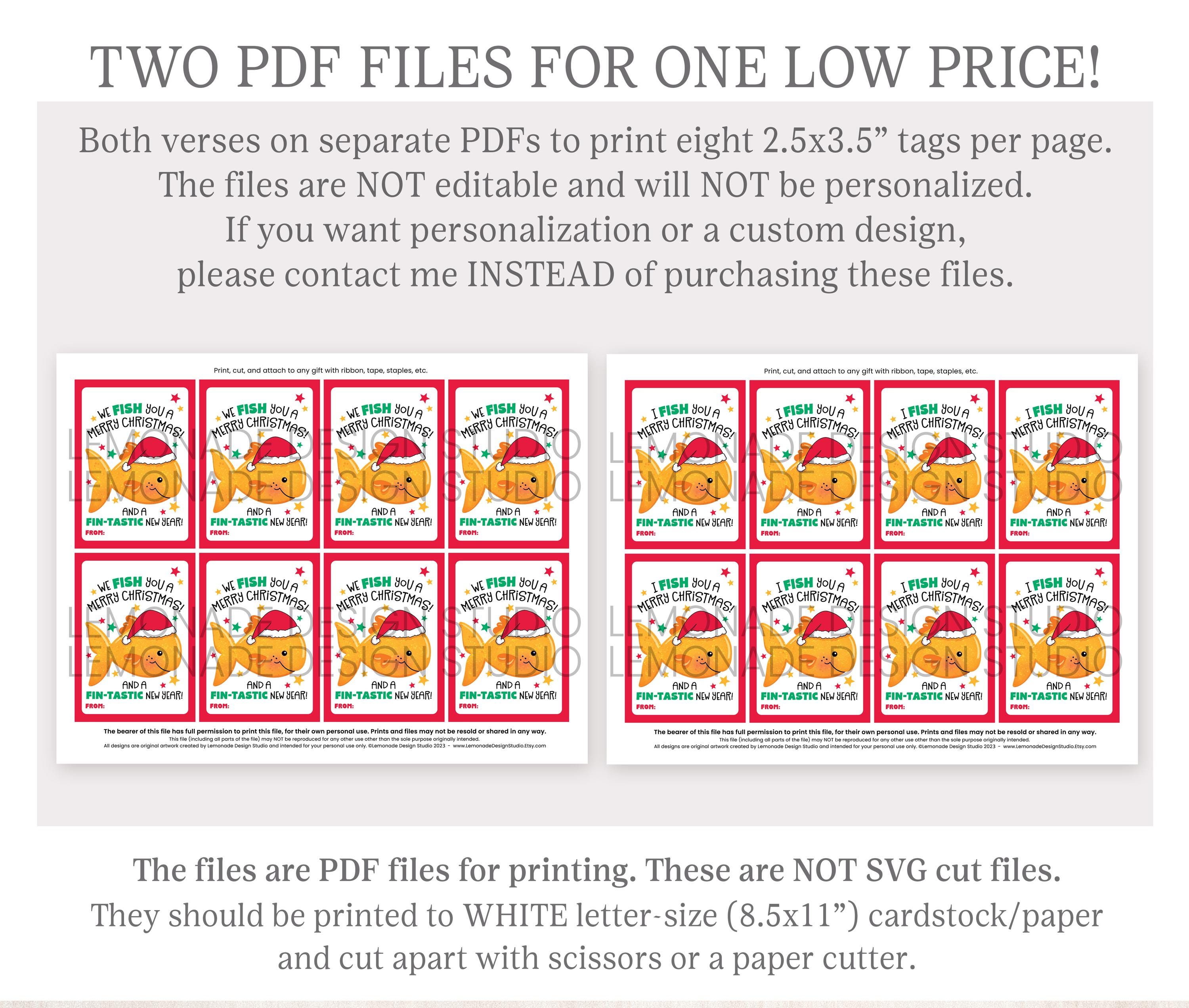 We FISH You a Merry Christmas Snack Tag Printable Goldfish Crackers  Classroom School Gift for Students From Teacher Classmate Holiday Kids -  Etsy, image size:3000x2544