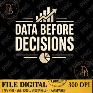 Data Driven PNG: Data Business Analytics, Design (Digital Download)