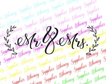 Mr and Mrs Our Life Our Story Our Home Wedding Anniversary Digital Download Scrapbooking Tshirts Monograms Decals