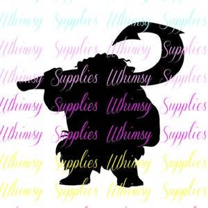 Maui from Moana with his Hook Digital File Clip Art PNG SVG JPG Child Decor Nursery Strong