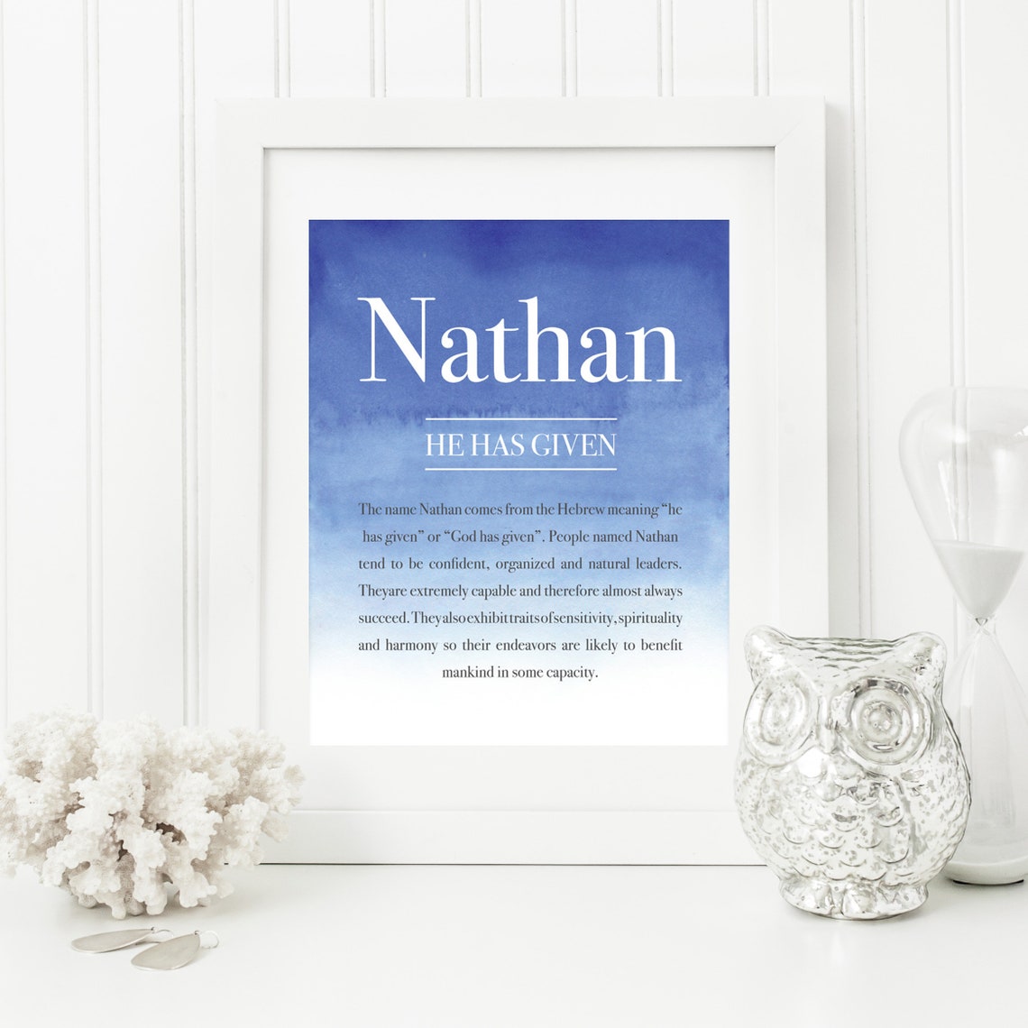 Name Meaning Art Baby Girl Gift Name Meaning Print Etsy