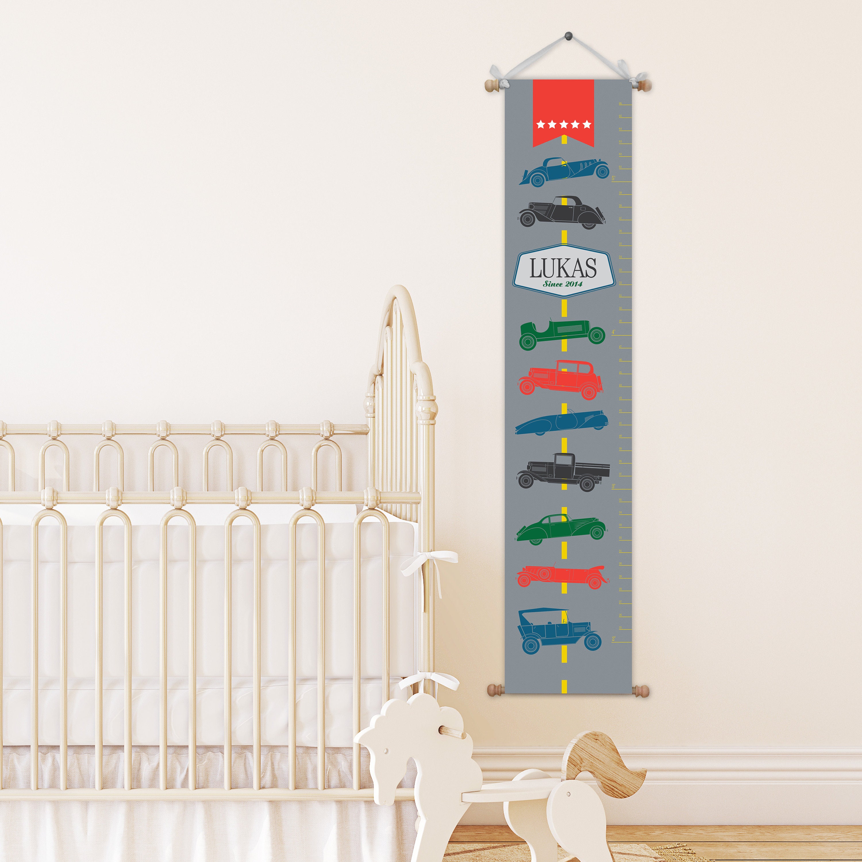 Height Charts Retro Airplane Personalized Growth Chart Handmade Products