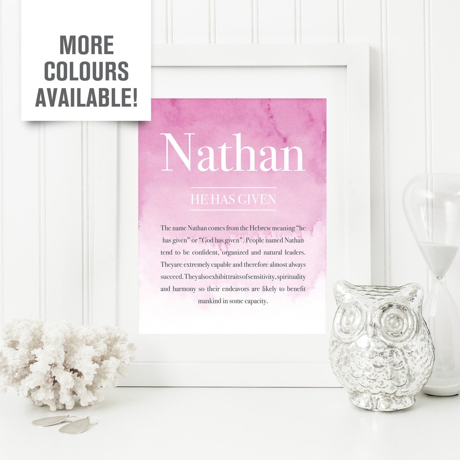 Name Meaning Art Baby Girl Gift Name Meaning Print Etsy