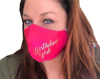 Birthday Girl Face Mask