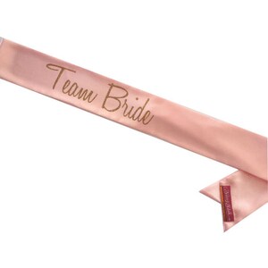 Custom Team Bride Sassy Sash / Bachelorette sash / Bride to Be sash / Hen Night sash/ Bridal Shower sash/ Bridesmaid Gift