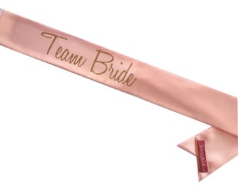 Custom Team Bride Sassy Sash / Bachelorette sash / Bride to Be sash / Hen Night sash/ Bridal Shower sash/ Bridesmaid Gift