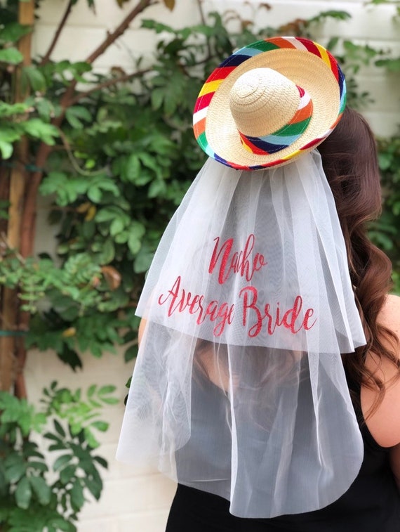 Sombrero with wedding veil Clearance