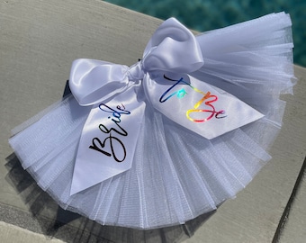 Rainbow Booty Veil - LGBTQ - Team Brides - Gay Wedding - Pride Bride - Bachelorette Gift