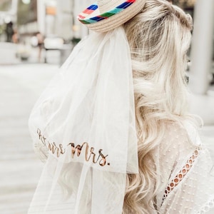Sombrero Veil - Final Fiesta - Future Mrs. Veil - Wedding Veil - Fiesta - Bride Veil - Bachelorette Gift