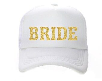 BRIDE trucker hat/ Bride Gift/ Bride to Be/ Bachelorette Gift/ Wifey/ Future Mrs. Gift/ Trucker Hat / Snap Back hat/ Bride Tribe